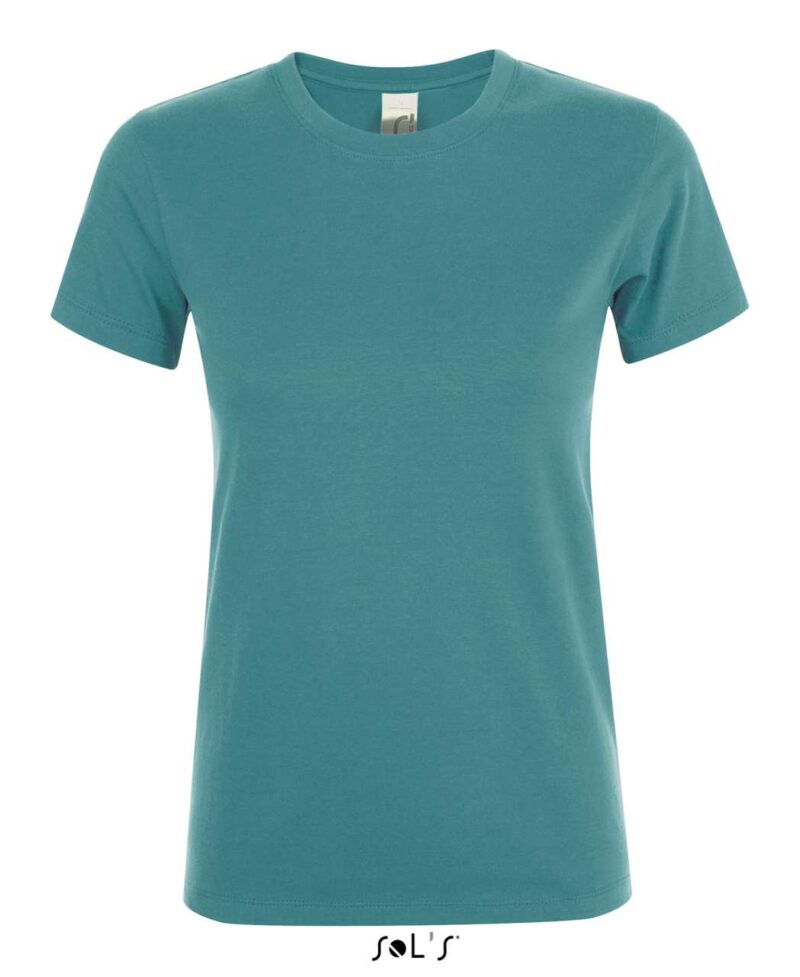 REGENT SOL'S ROUND - COLLAR WOMEN T-SHIRT - Πετρόλ