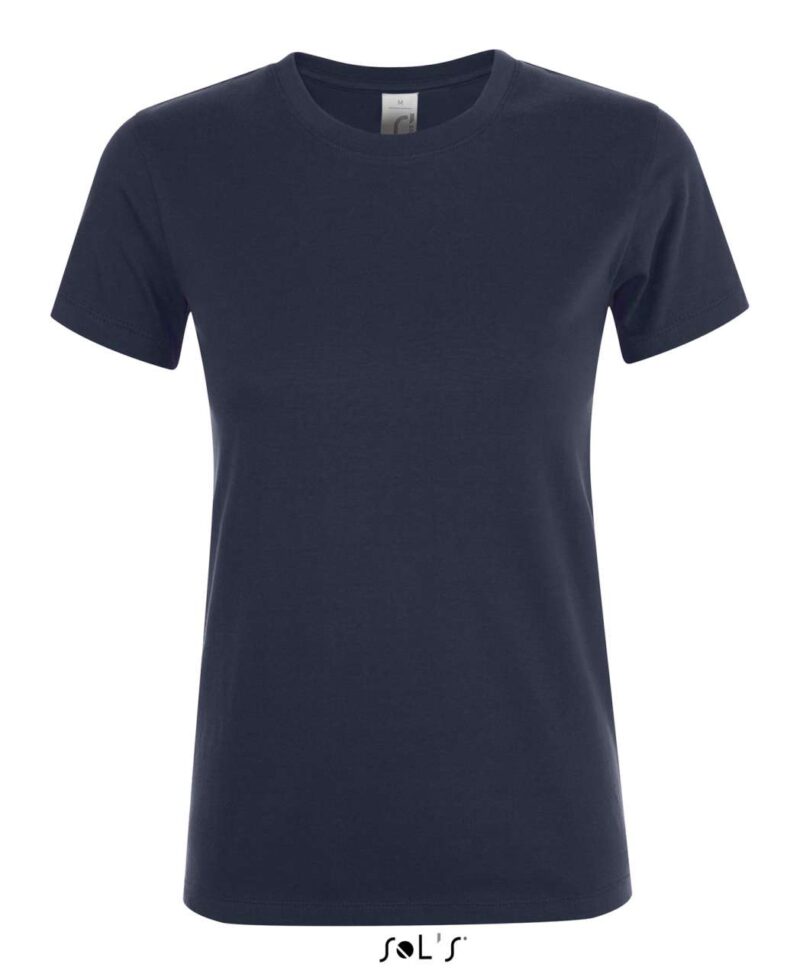 so01825-french_navy-a1 REGENT SOL'S ROUND - COLLAR WOMEN T-SHIRT - Γαλλικό ναυτικό