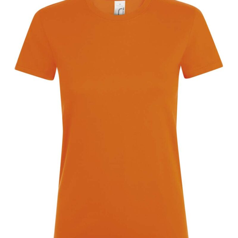 REGENT SOL'S ROUND - COLLAR WOMEN T-SHIRT - πορτοκαλί