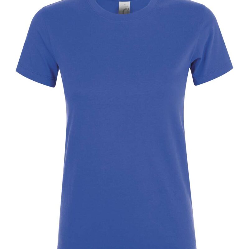 so01825-royal_blue-a1 REGENT SOL'S ROUND - COLLAR WOMEN T-SHIRT - Βασιλικό μπλε