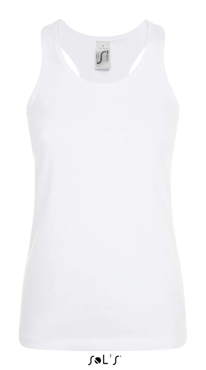 SOL'S JUSTIN WOMEN - RACERBACK TANK TOP - Λευκό