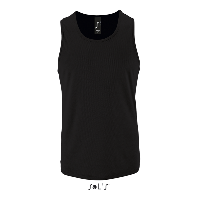 so02073-black-a1 SOL'S SPORTY TT MEN - SPORTS TANK TOP - Μαύρο