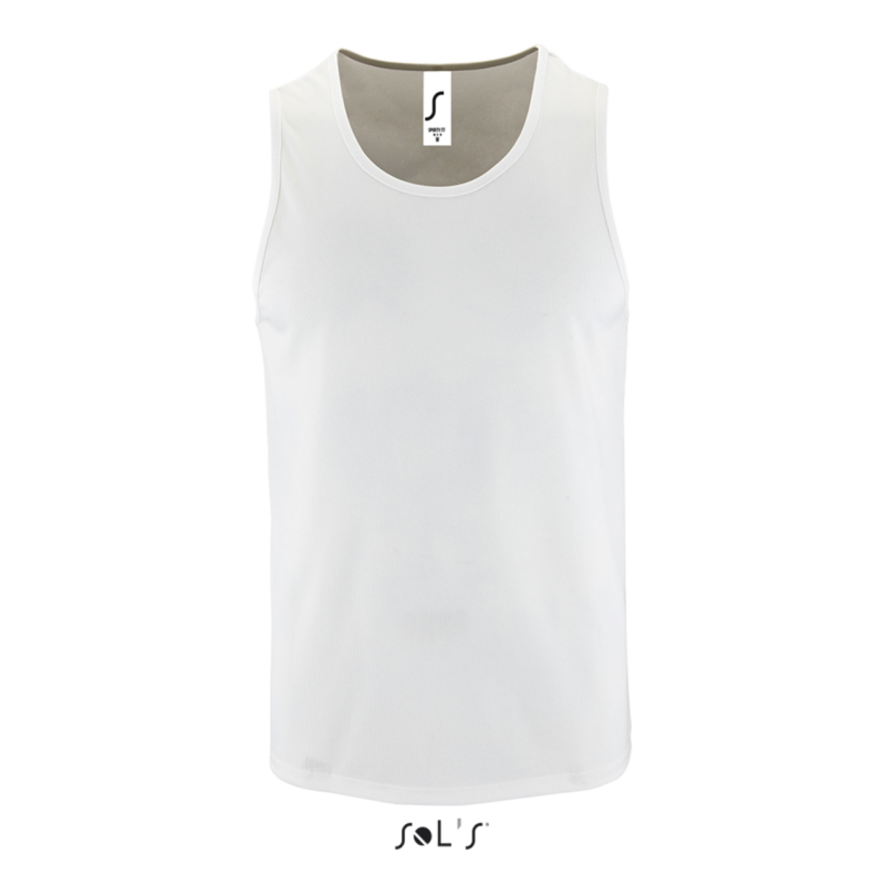so02073-white-a1 SOL'S SPORTY TT MEN - SPORTS TANK TOP - Λευκό
