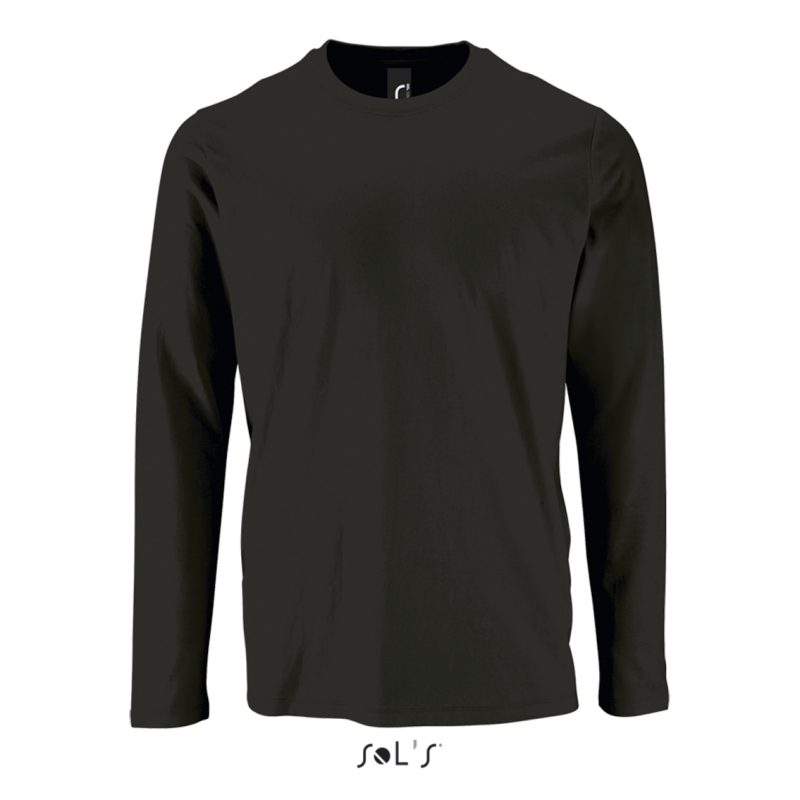 so02074-deep_black-a1 SOL'S IMPERIAL LONG-SLEEVE T-SHIRT - LSL MEN - Βαθύ Μαύρο