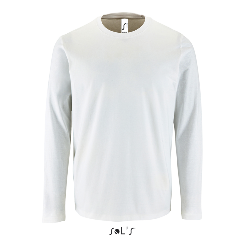 so02074-white-a1 SOL'S IMPERIAL LONG-SLEEVE T-SHIRT - LSL MEN - Λευκό