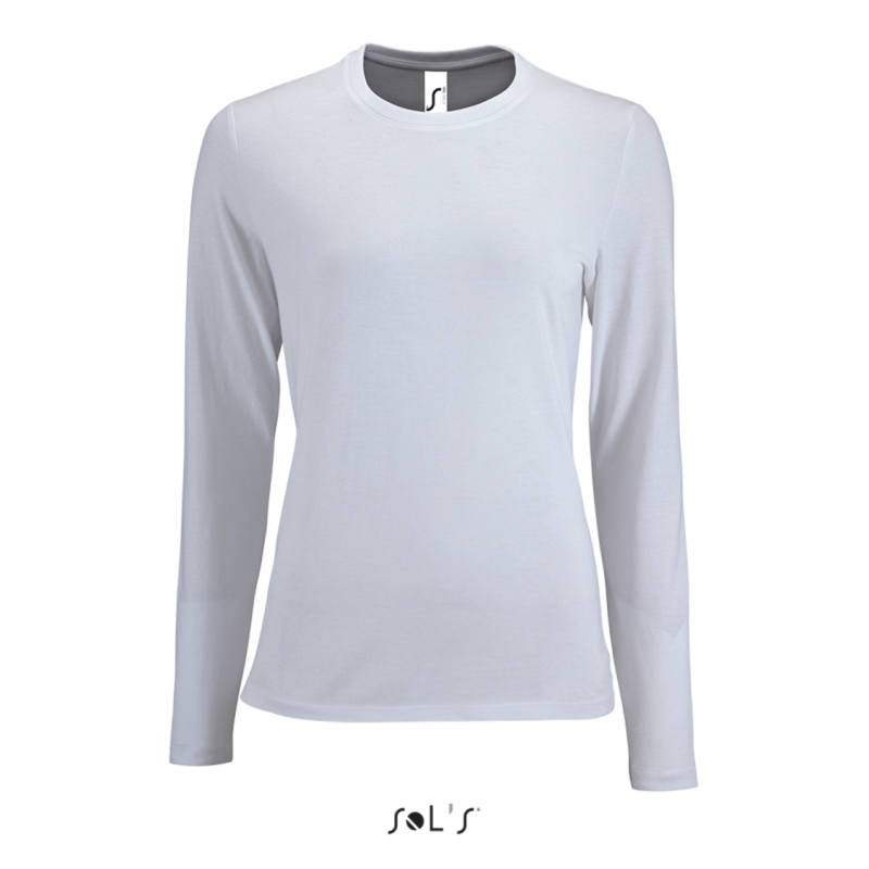 SOL'S IMPERIAL LSL WOMEN - LONG-SLEEVE T-SHIRT - Λευκό