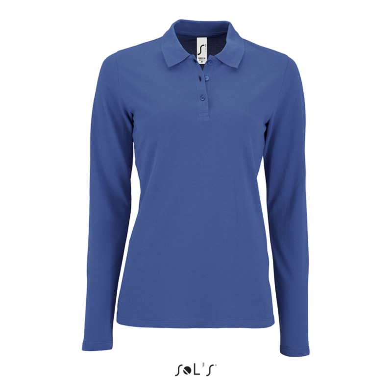 so02083-royal_blue-a1 SOL'S PERFECT LSL WOMEN - LONG-SLEEVE Πικέ POLO SHIRT - Βασιλικό μπλε