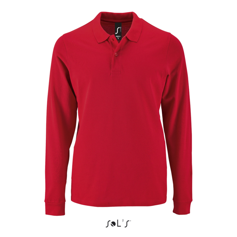 SOL'S PERFECT LSL MEN - LONG-SLEEVE PIQUÉ POLO SHIRT - Κόκκινο