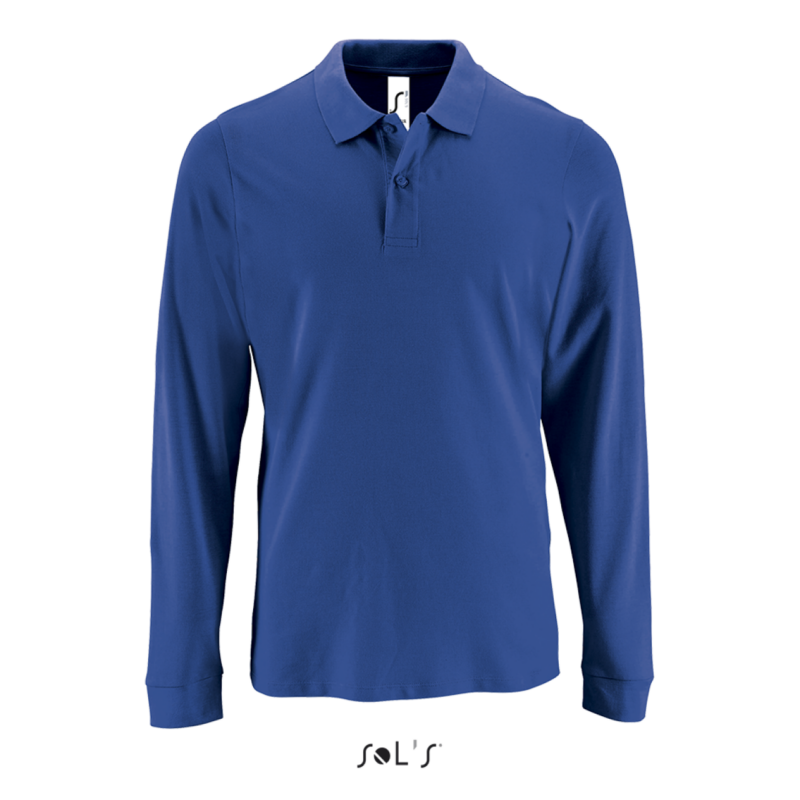 so02087-royal_blue-a1 SOL'S PERFECT LSL MEN - LONG-SLEEVE PIQUÉ POLO SHIRT - Βασιλικό μπλε