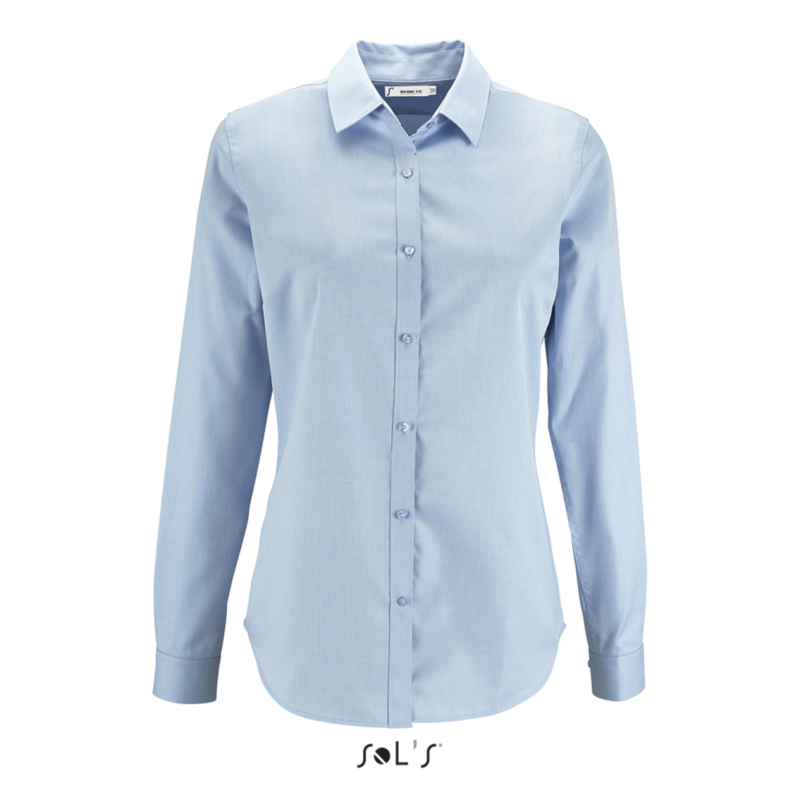 so02103-sky_blue-a1 SOL'S BRODY HERRINGBONE - WOMEN SHIRT - Γαλάζιο