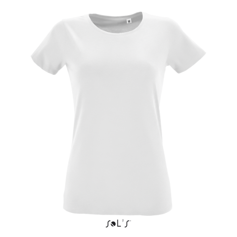 SOL'S REGENT FIT WOMEN ROUND COLLAR FITTED T-SHIRT - Λευκό