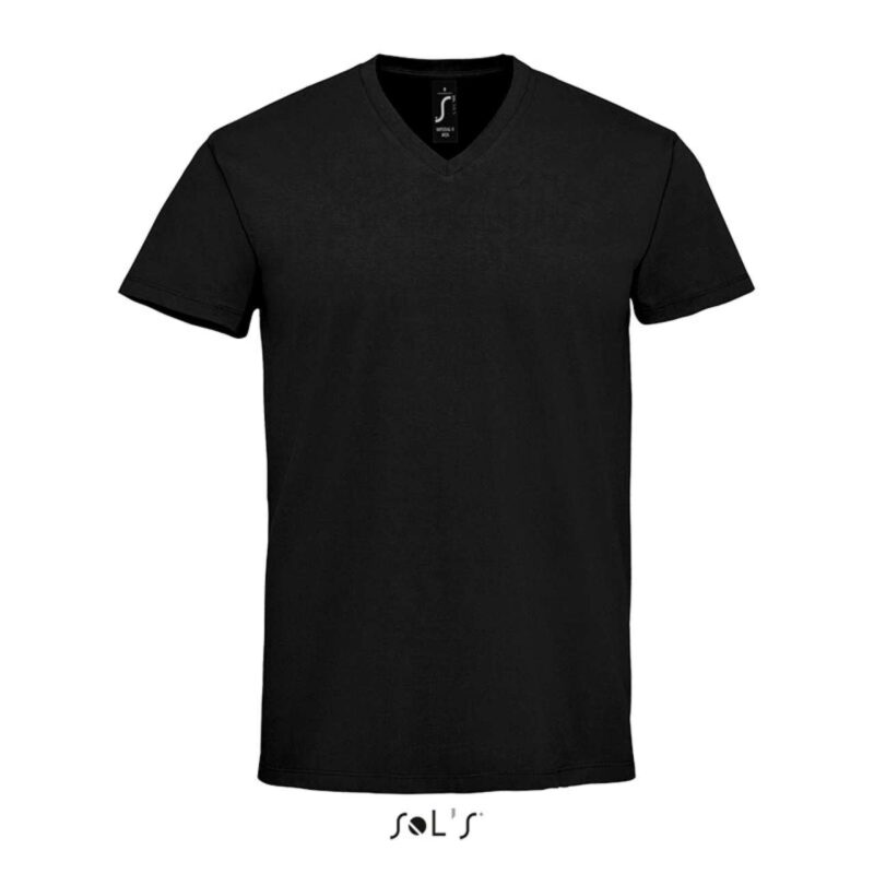 SOL'S " to "V-λαιμόκοψη". I must keep "MEN" and "V-NECK". So, the most natural way to present these *untranslated* terms in a Greek context is often to just list them, possibly with a slight reordering if it makes more sense, but without adding Greek words that would translate the protected terms. Let - Βαθύ Μαύρο