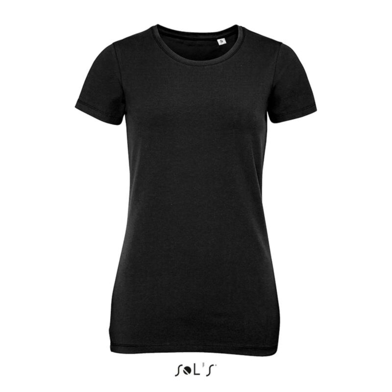 so02946-deep_black-a1 SOL'S MILLENIUM ROUND-NECK - T-SHIRT WOMEN - Βαθύ Μαύρο