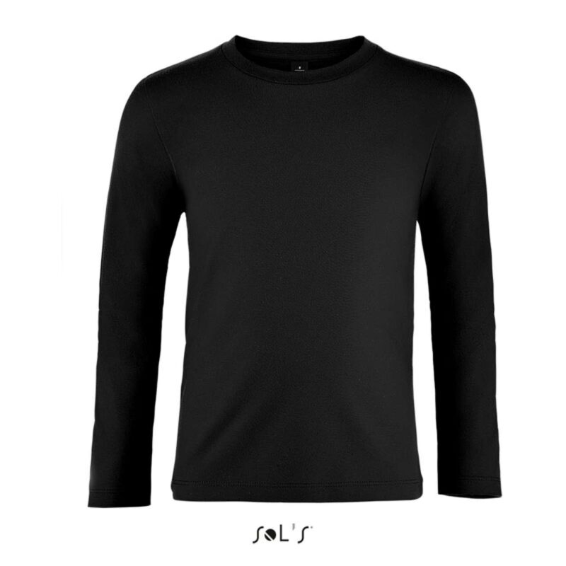 so02947-deep_black-a1 SOL'S IMPERIAL LSL KIDS' - LONG SLEEVE T-SHIRT - Βαθύ Μαύρο