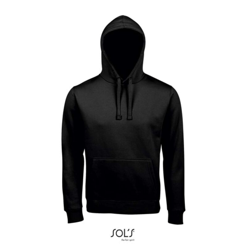 so02991-black-a1 SOL'S SPENCER - HOODED SWEATSHIRT - Μαύρο