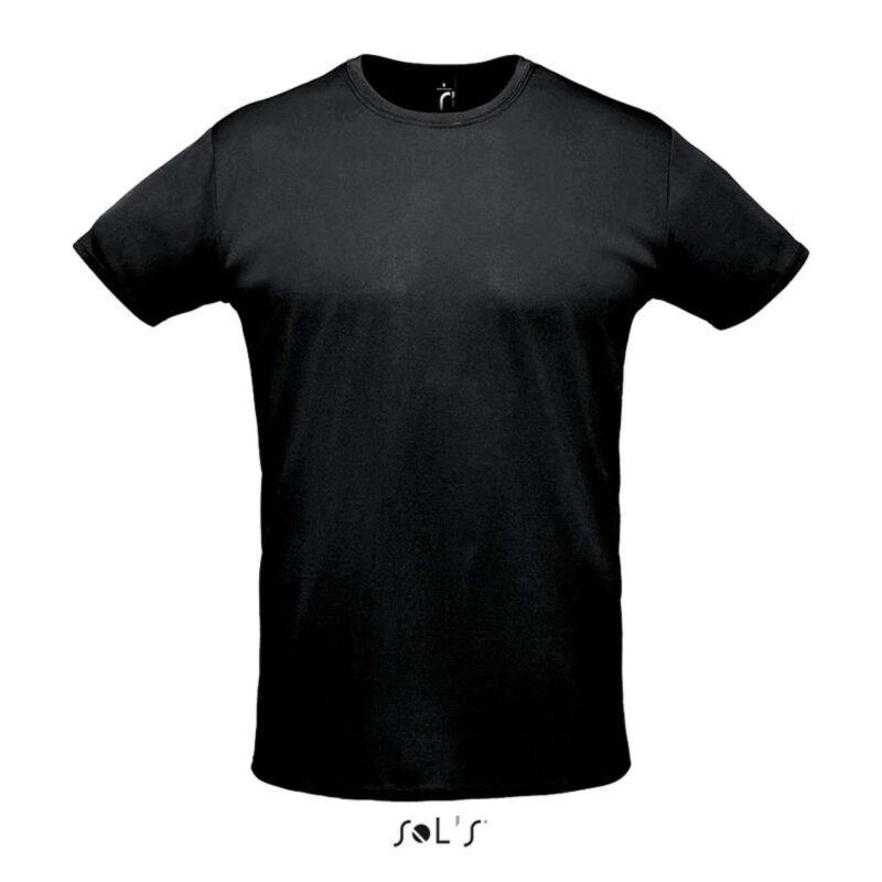 so02995-black-a1 SOL'S SPRINT - UNISEX SPORT T-SHIRT - Μαύρο