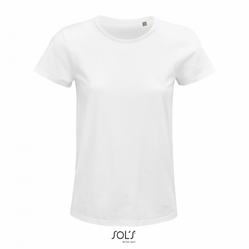 SOL'S CRUSADER WOMEN - ROUND-NECK FITTED JERSEY T-SHIRT - Λευκό