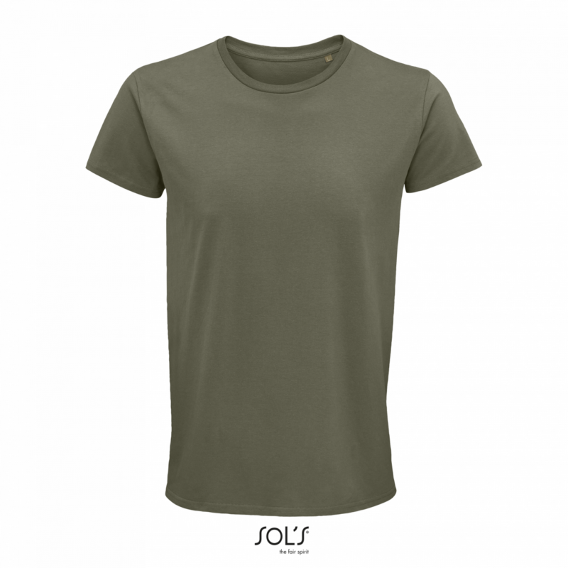 so03582-khaki-a1 SOL'S CRUSADER MEN - T-SHIRT ROUND-NECK FITTED JERSEY - Χακί