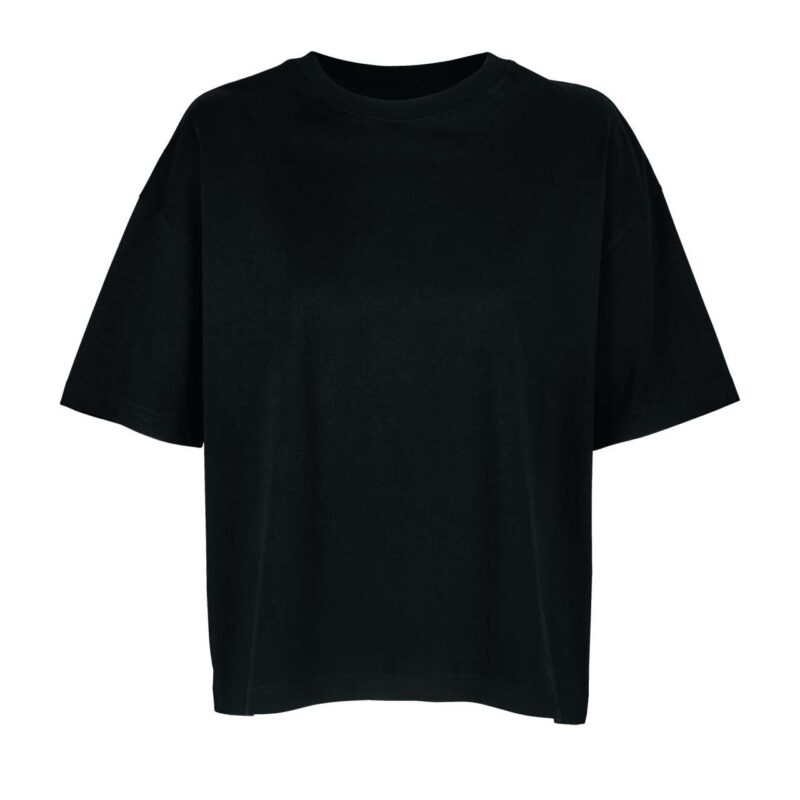 WOMEN BOXY T-SHIRT OVERSIZED της SOL'S - Βαθύ Μαύρο