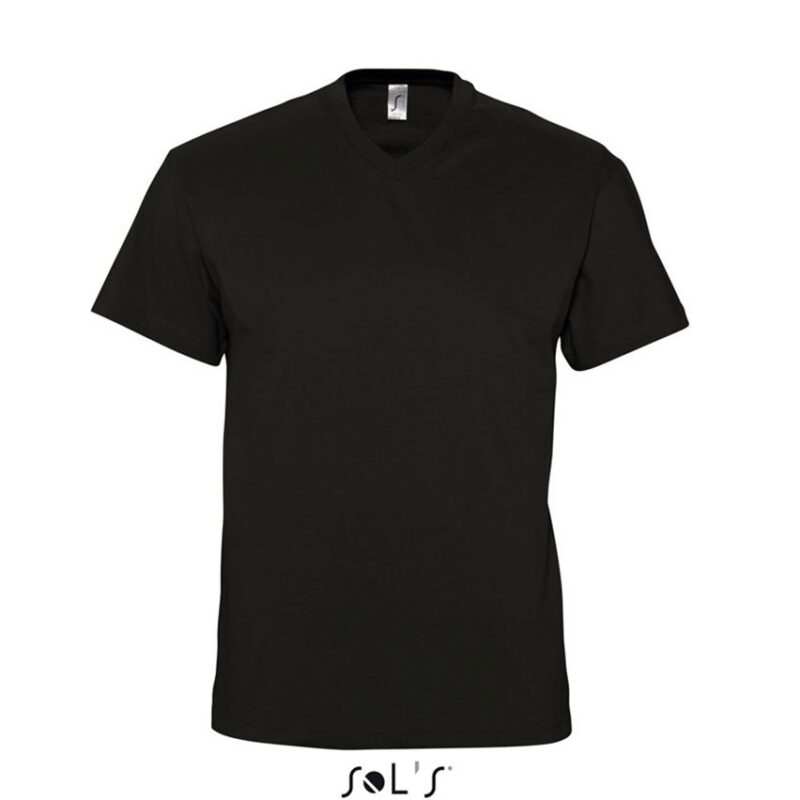 VICTORY T-SHIRT - SOL'S V-NECK Ανδρικό - Βαθύ Μαύρο