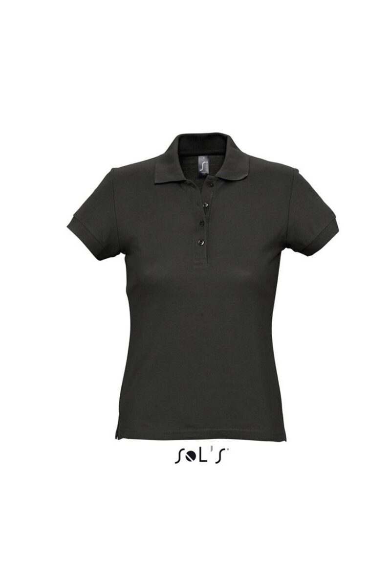 so11338-black-a SOL'S PASSION - WOMEN'S POLO SHIRT - Μαύρο
