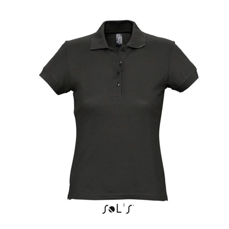 so11338-black-a SOL'S PASSION - WOMEN'S POLO SHIRT - Μαύρο