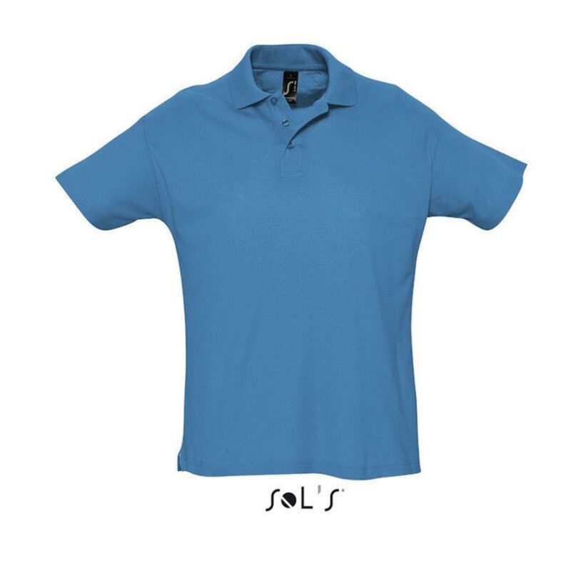 so11342-aqua-a SUMMER SHIRT II - SOL'S MEN POLO - Θαλασσί