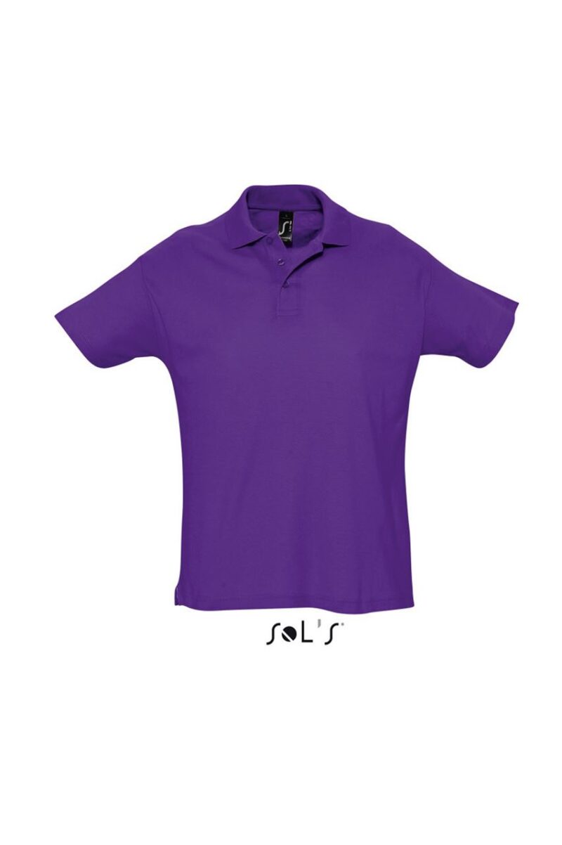 so11342-dark_purple-a SUMMER SHIRT II - SOL'S MEN POLO - Σκούρο μωβ