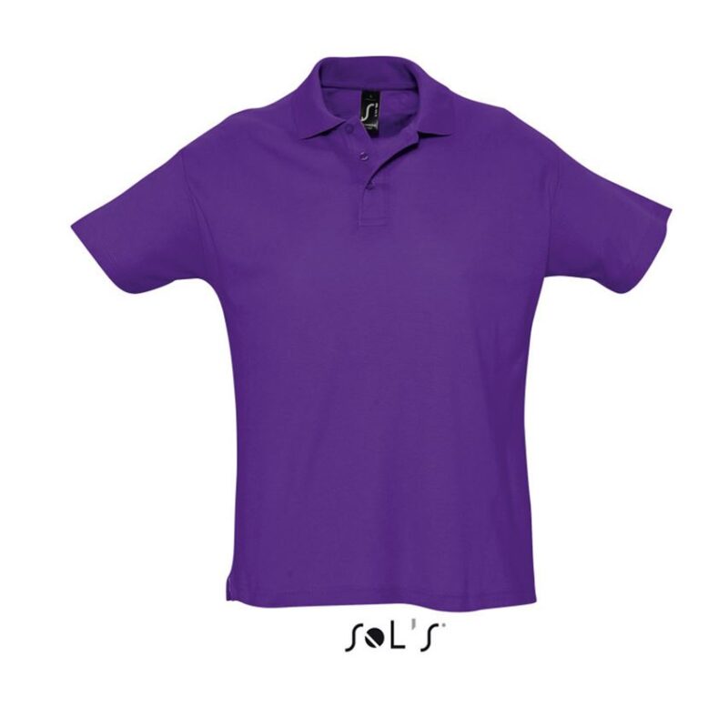 so11342-dark_purple-a SUMMER SHIRT II - SOL'S MEN POLO - Σκούρο μωβ