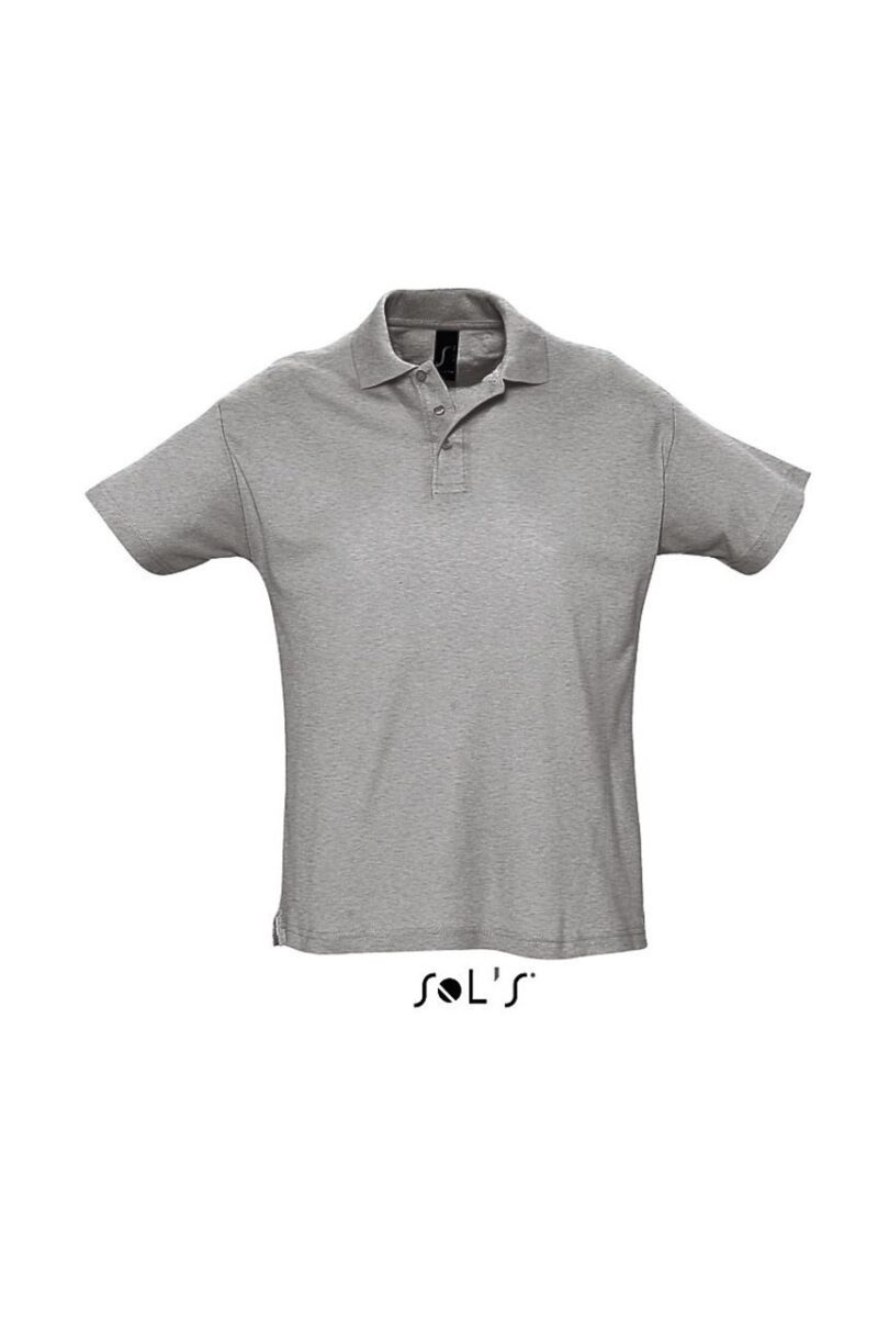so11342-grey_melange-a SUMMER SHIRT II - SOL'S MEN POLO - 85% Βαμβάκι/15% Βισκόζη