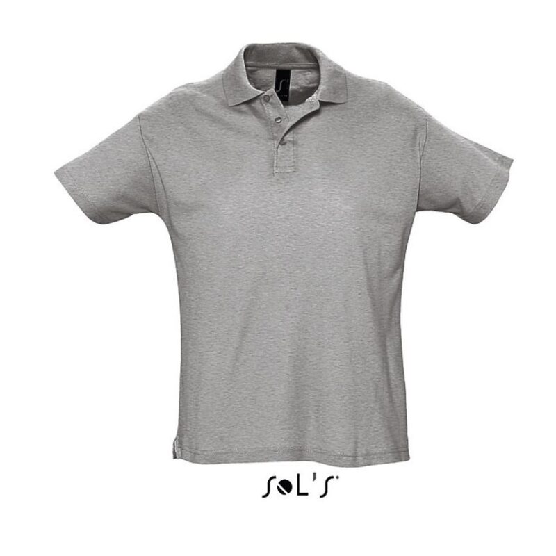 so11342-grey_melange-a SUMMER SHIRT II - SOL'S MEN POLO - 85% Βαμβάκι/15% Βισκόζη
