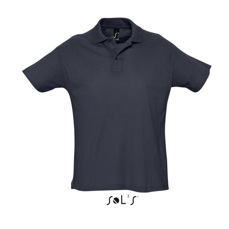 so11342-navy-a SUMMER SHIRT II - SOL'S MEN POLO - Μπλε μαρίν