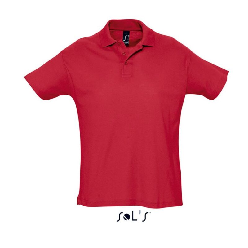 so11342-red-a SUMMER SHIRT II - SOL'S MEN POLO - Κόκκινο