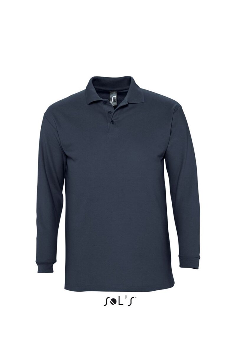 so11353-navy-a SOL'S WINTER II - MEN'S POLO SHIRT - Μπλε μαρίν