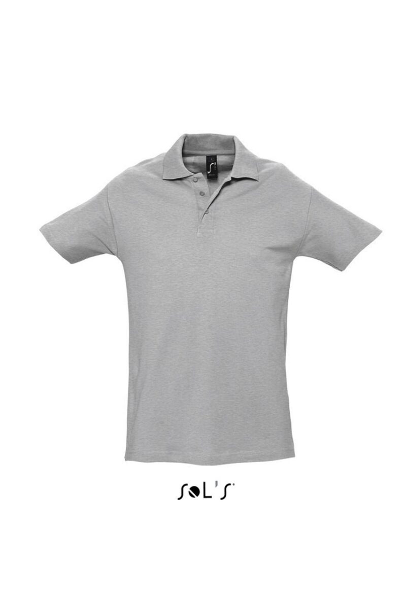 so11362-grey_melange-a SOL'S SPRING II - SOL'S MEN POLO SHIRT - 85% Βαμβάκι/15% Βισκόζη