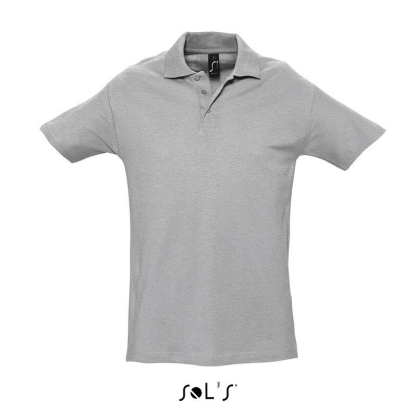 so11362-grey_melange-a SOL'S SPRING II - SOL'S MEN POLO SHIRT - 85% Βαμβάκι/15% Βισκόζη