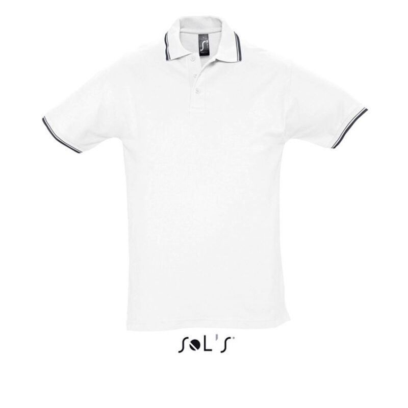 SOL'S PRACTICE MEN - POLO SHIRT - Λευκό/Ναυτικό