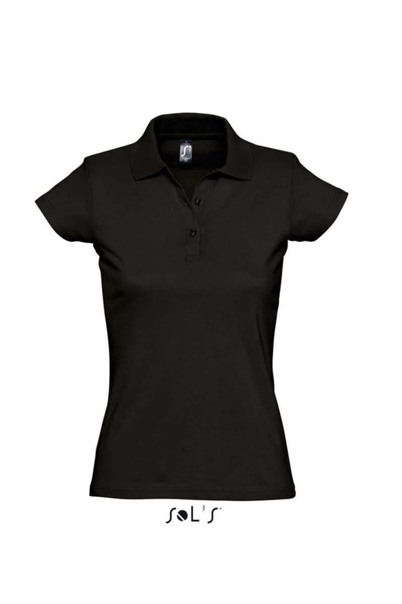 so11376-deep_black-a SOL'S PRESCOTT WOMEN - POLO SHIRT - Βαθύ Μαύρο