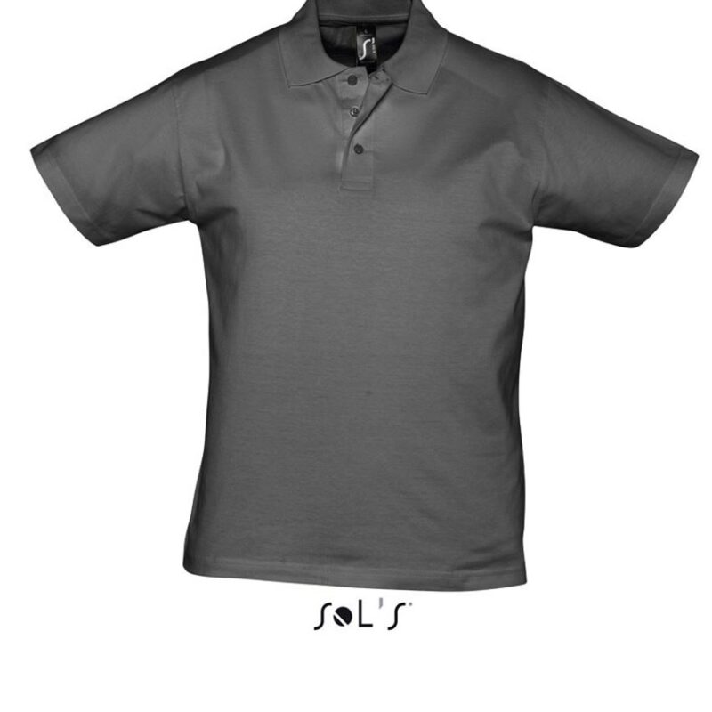 so11377-dark_grey-a SOL'S PRESCOTT POLO - ΑΝΔΡΙΚΟ ΠΟΥΚΑΜΙΣΟ - Σκούρο Γκρι
