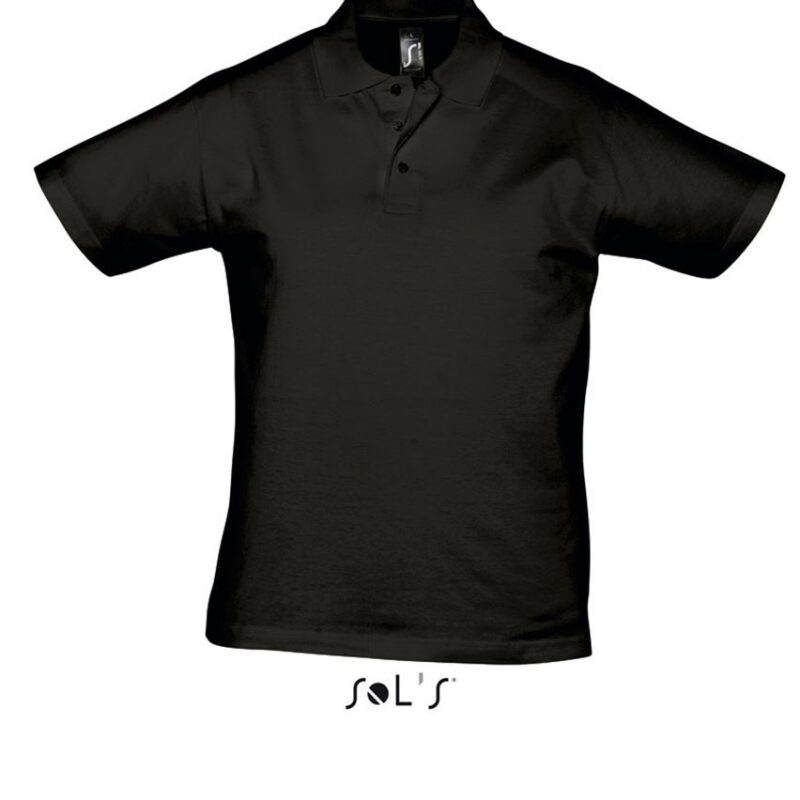 so11377-deep_black-a SOL'S PRESCOTT POLO - ΑΝΔΡΙΚΟ ΠΟΥΚΑΜΙΣΟ - Βαθύ Μαύρο