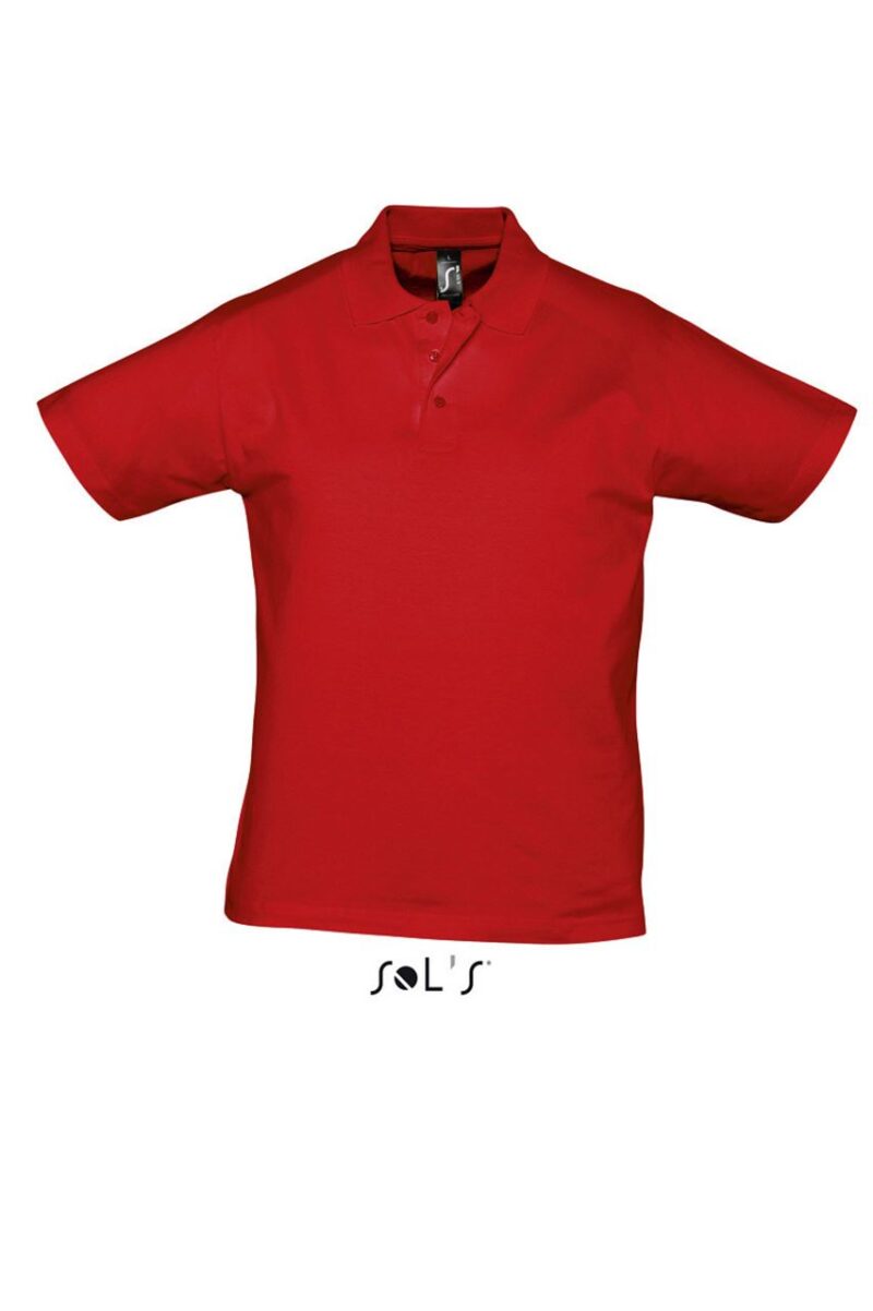 so11377-red-a SOL'S PRESCOTT POLO - ΑΝΔΡΙΚΟ ΠΟΥΚΑΜΙΣΟ - Κόκκινο