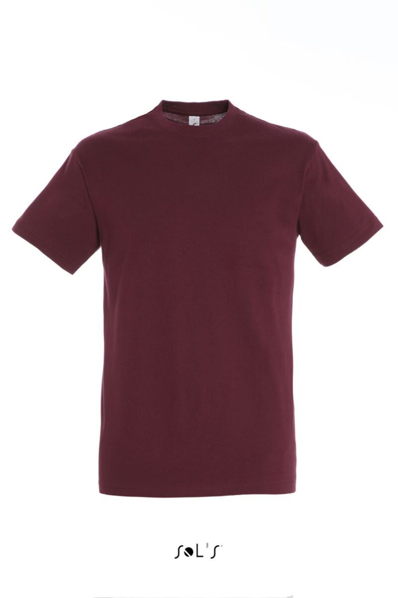 SOL'S REGENT - UNISEX T-SHIRT με ROUND COLLAR - μπορντό
