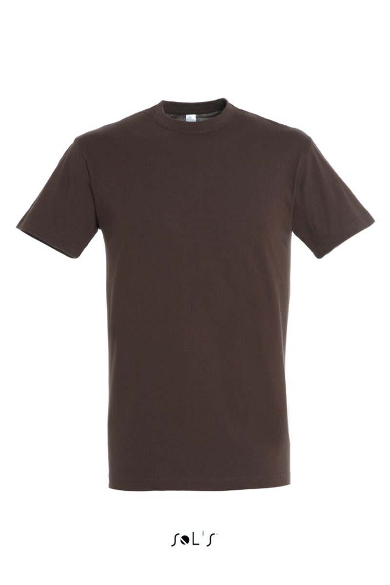 SOL'S REGENT - UNISEX T-SHIRT με ROUND COLLAR - Σοκολατί