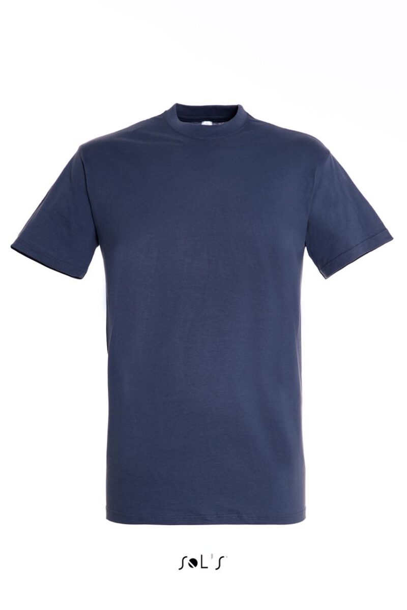 so11380-denim-a SOL'S REGENT - UNISEX T-SHIRT με ROUND COLLAR - Μπλε μαρίν