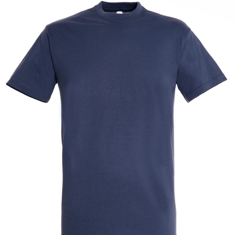 so11380-denim-a SOL'S REGENT - UNISEX T-SHIRT με ROUND COLLAR - Μπλε μαρίν