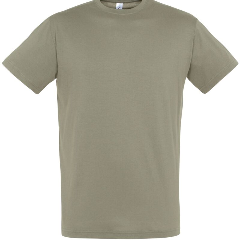 so11380-khaki-a SOL'S REGENT - UNISEX T-SHIRT με ROUND COLLAR - Χακί