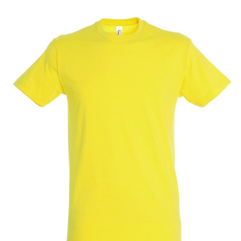 so11380-lemon-a SOL'S REGENT - UNISEX T-SHIRT με ROUND COLLAR - λεμονί