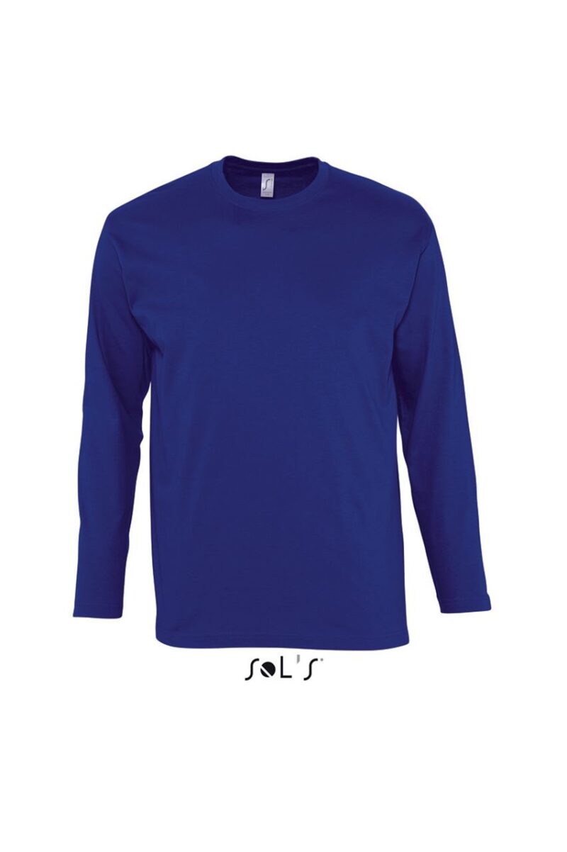 so11420-ultramarine-a SOL'S T-SHIRT MONARCH ΑΝΔΡΙΚΟ ΜΑΚΡΥΜΑΝΙΚΟ ΜΕ ΣΤΡΟΓΓΥΛΗ ΛΑΙΜΟΚΟΨΗ - Ουльтраμαρίν