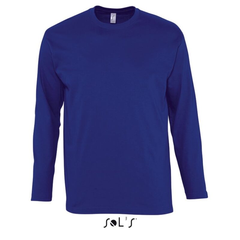 so11420-ultramarine-a SOL'S T-SHIRT MONARCH ΑΝΔΡΙΚΟ ΜΑΚΡΥΜΑΝΙΚΟ ΜΕ ΣΤΡΟΓΓΥΛΗ ΛΑΙΜΟΚΟΨΗ - Ουльтраμαρίν