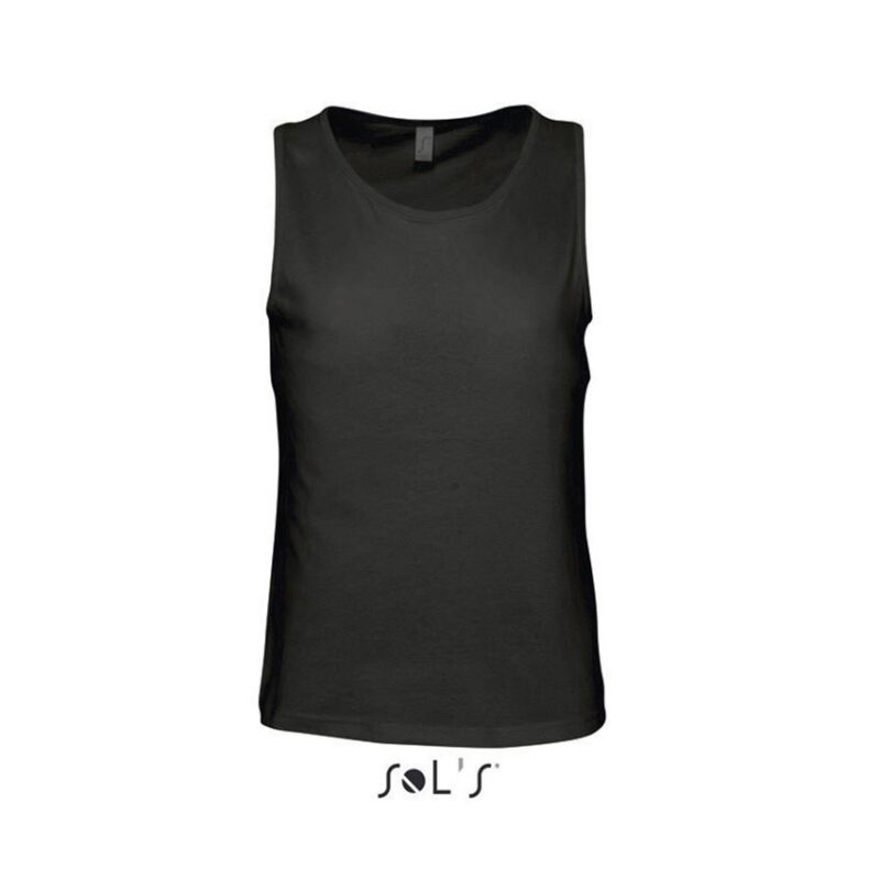 so11465-deep_black-a SOL'S JUSTIN - Ανδρικό TANK TOP - Βαθύ Μαύρο